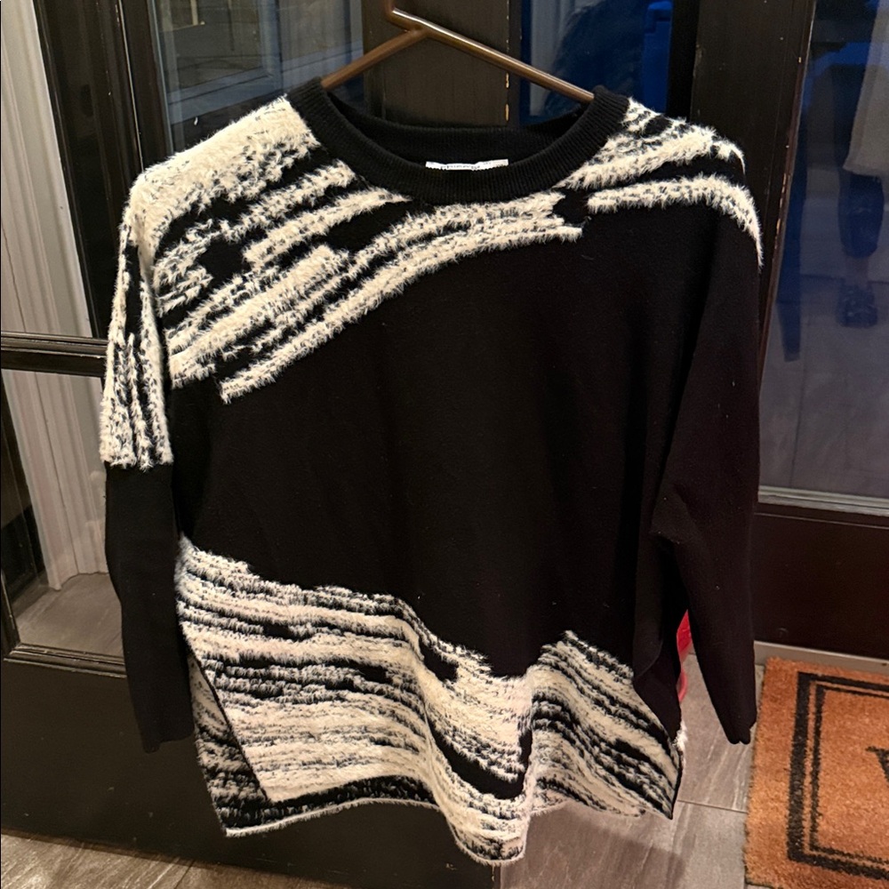 Chico's Black and White Sweater